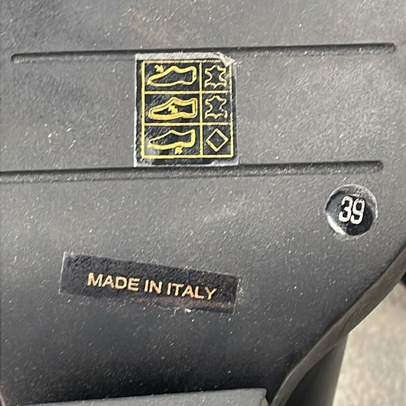 New Giaborghini Texan Knee High Western Boot Leather Stacked Platform Black 39 - Picture 14 of 16